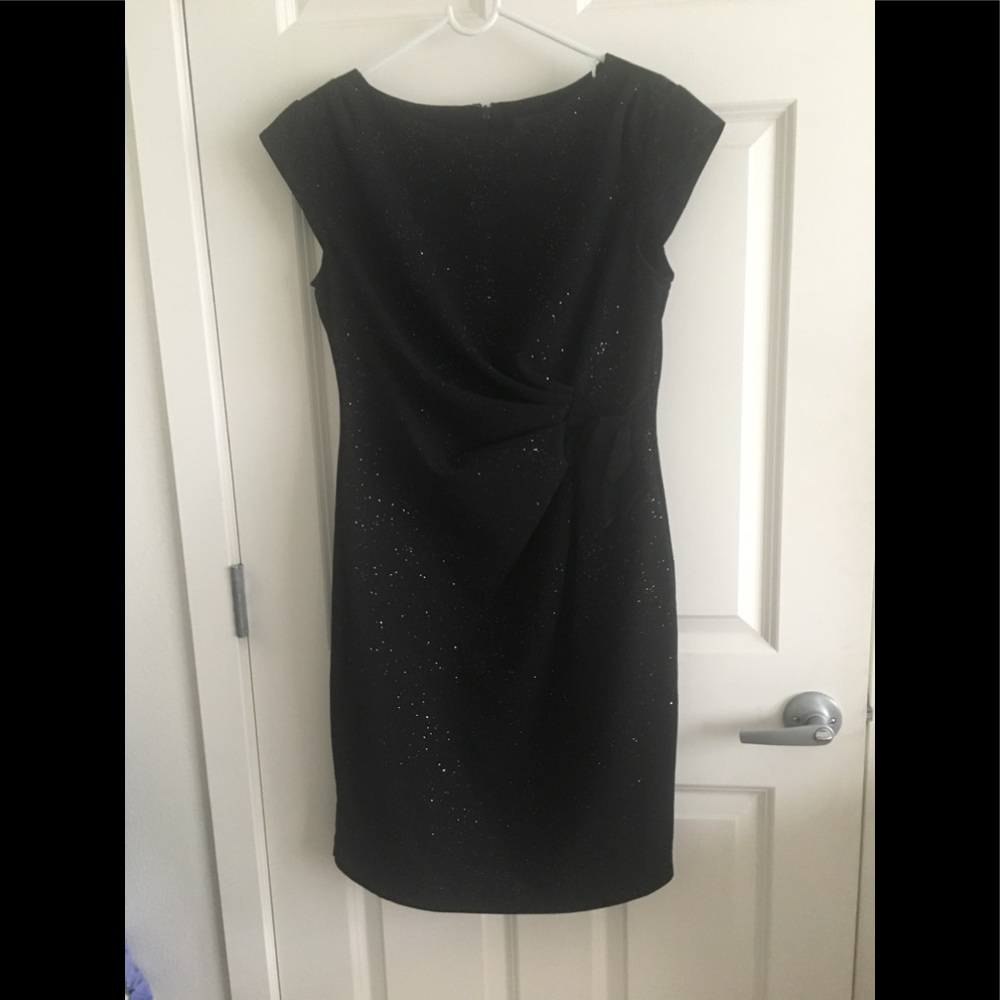 The Limited black with gold sparkles dress